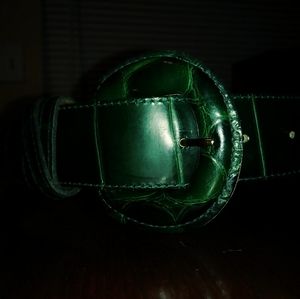 OMEGA ITALIAN LEATHER BELT.